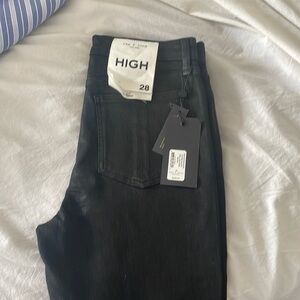 Black coated jeans